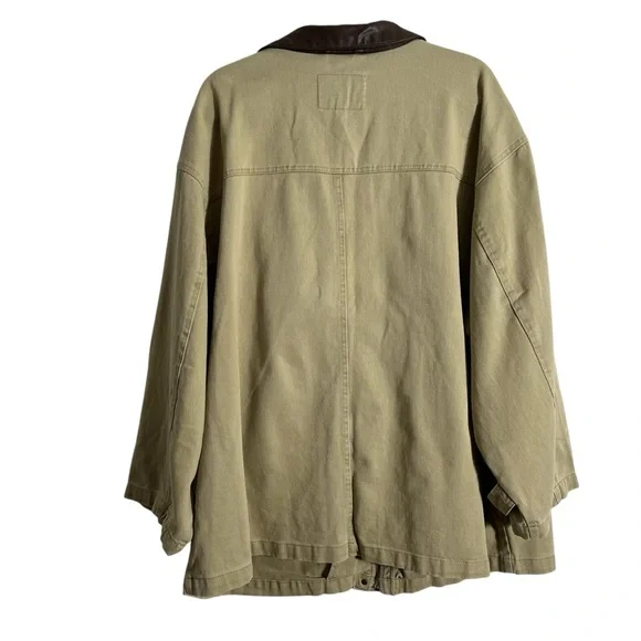 PILCRO x ANTHROPOLOGIE Faux Leather Collar Barn Jacket - Picture 4 of 12